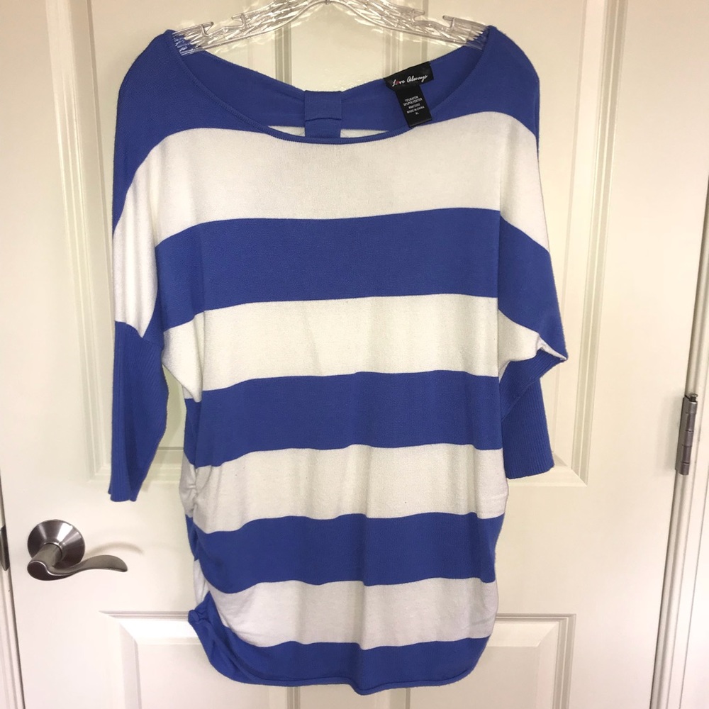 Striped long sleeve top